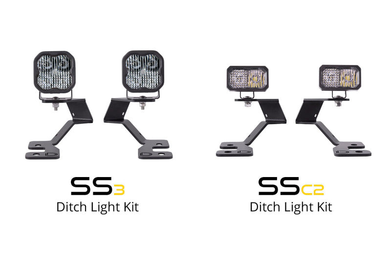 21-25 Ford Bronco Sport Diode Dynamics DD7139 SS3 LED Ditch Light Kit - Sport Yellow Combo