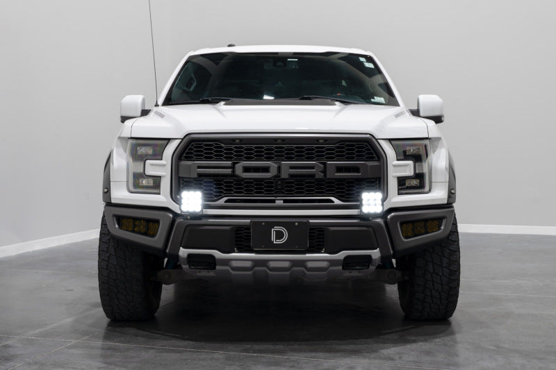 17-20 Ford Raptor Diode Dynamics DD7349 SS5 Bumper LED Pod Light Kit - Yellow Pro Combo