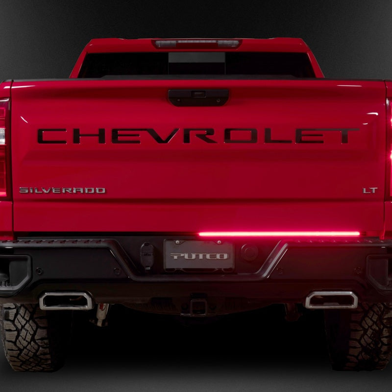 21-23 Ford F-150 Putco 9203060-17 60In Direct Fit Red Blade Kit Tailgate Bars w Factory LED Taillamps