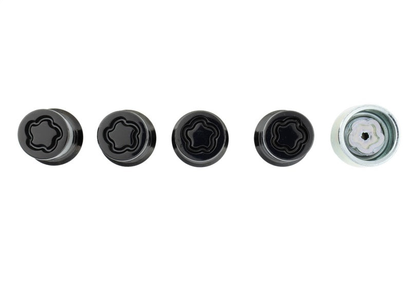 15-25 Ford F-150 / 15-26 Mustang / 20-26 Explorer / 22-25 Maverick / 17-25 Raptor / 18-25 Expedition/ Navigator Ford Racing M-1A043-A M14 x 1.5 Black Security Lug Nut Kit - Set of 4
