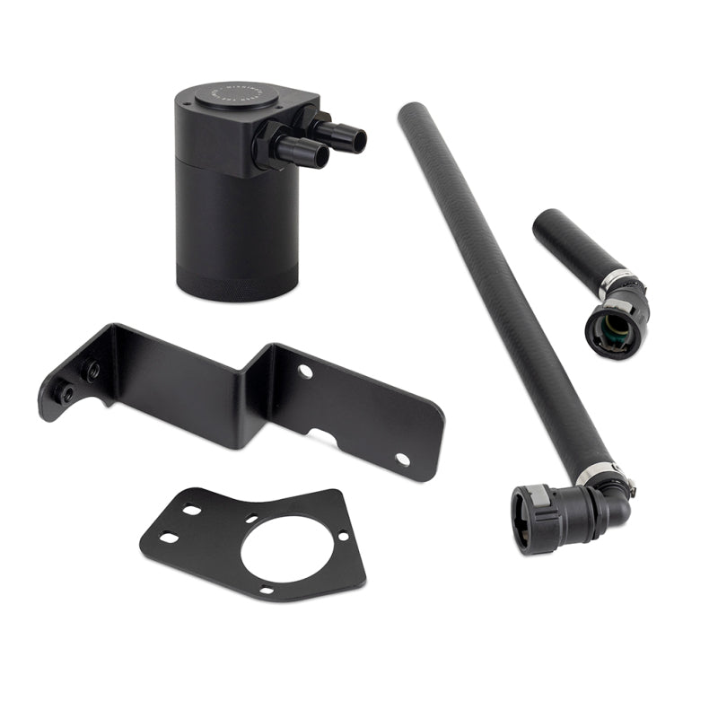 2024+ Ford Mustang GT 5.0L Mishimoto MMBCC-MUS8-24 Baffled Oil Catch Can Kit, PCV Side