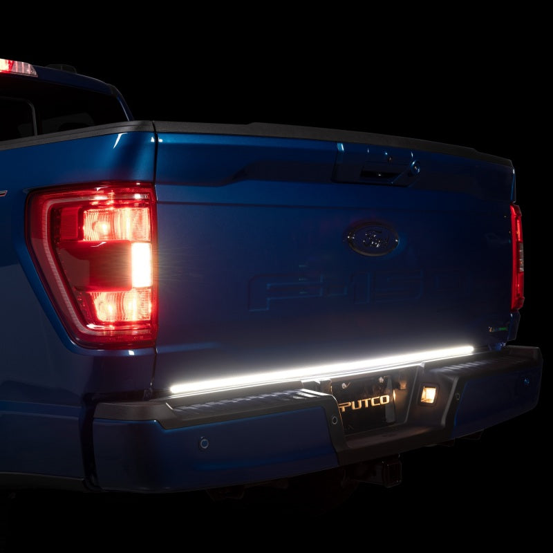 21-23 Ford F-150 Putco 9203060-17 60In Direct Fit Red Blade Kit Tailgate Bars w Factory LED Taillamps