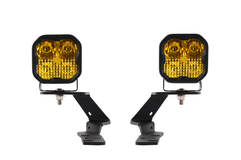 19-23 Ford Ranger Diode Dynamics DD6586 Pro SS3 LED Ditch Light Kit - Yellow Combo