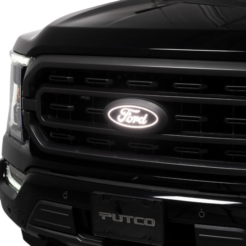2023 Ford F-150 Putco 92606 Front Luminix Ford LED Emblem w/Camera CutOut w/o Spray Washer