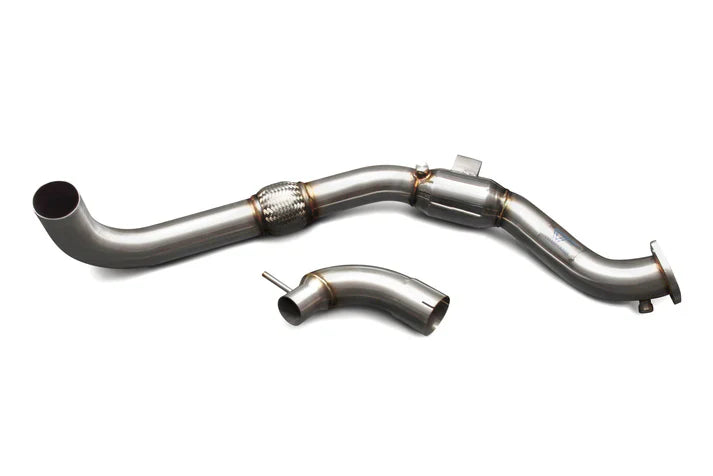 15-23 Ford Mustang EcoBoost CV Fabrication ECOMUSDOW1-CAT 3" Stainless Steel Catted Downpipe