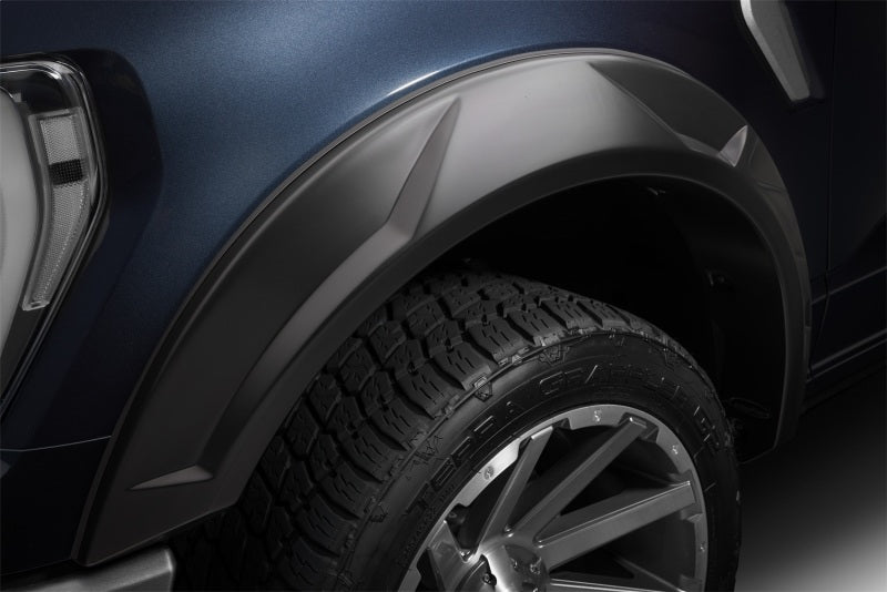 21-25 Ford F-150 / Raptor (Exl. F150 Lightning) Husky Liners 2802972 DRT Style Fender Flares (Smooth) 4pc - Blk
