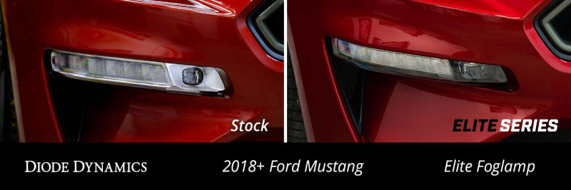 18-23 Ford Mustang Diode Dynamics DD5132 Elite Series Combination Fog Lamp - Cool - White (Pair)