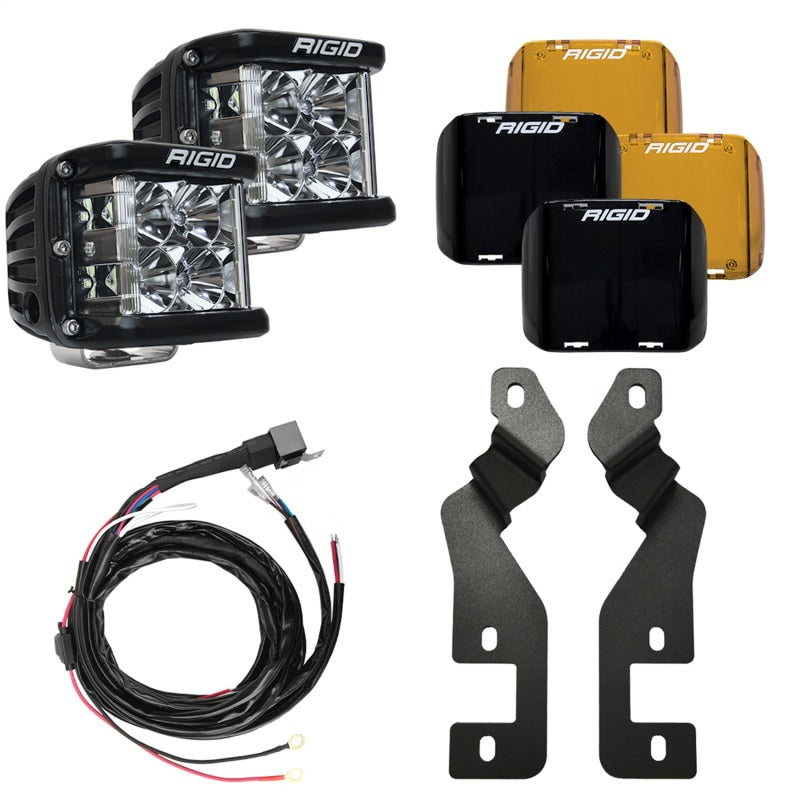 21-25 Ford Bronco Sport Rigid 46710 A-Pillar D-SS Series Side Shooter Light Mount Kit